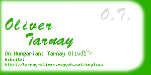 oliver tarnay business card